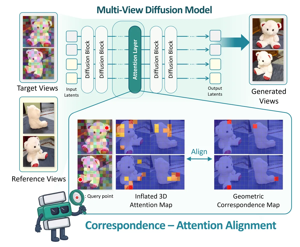 CAMEO: Correspondence-Attention Alignment for Multi-View Diffusion Models